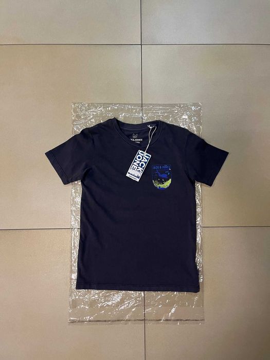 Granatowy T-shirt Jack&Jones roz.140cm