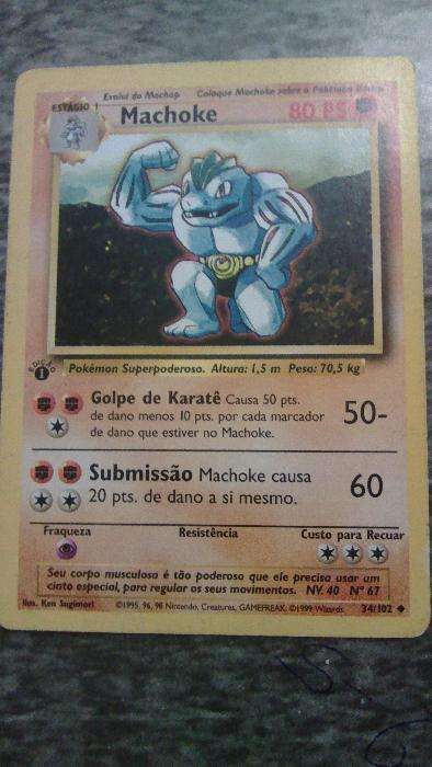 Várias Cartas Pokémon 1995/2007/2009