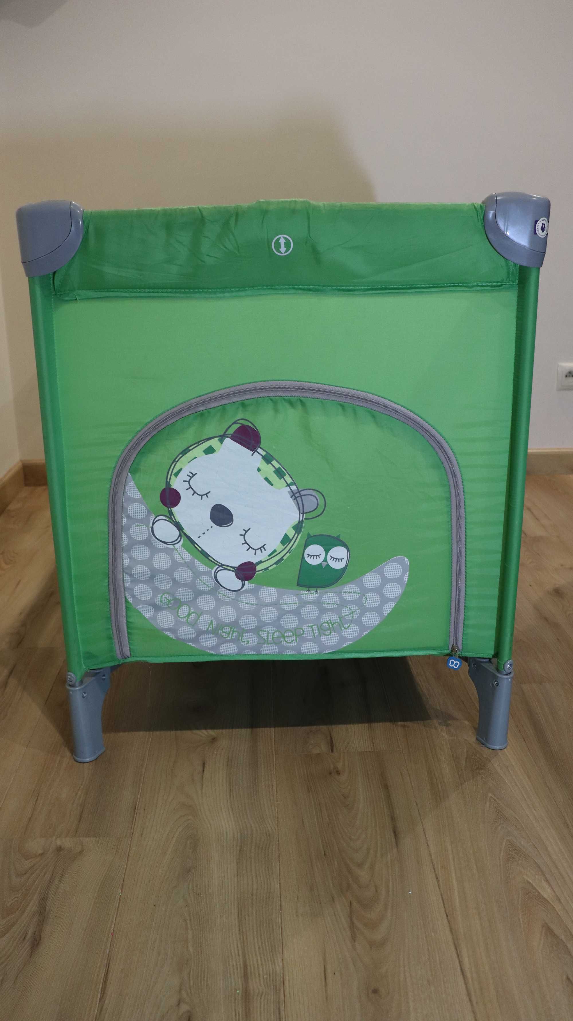 Łóżeczko turystyczne zielone Baby design Dream 120x60