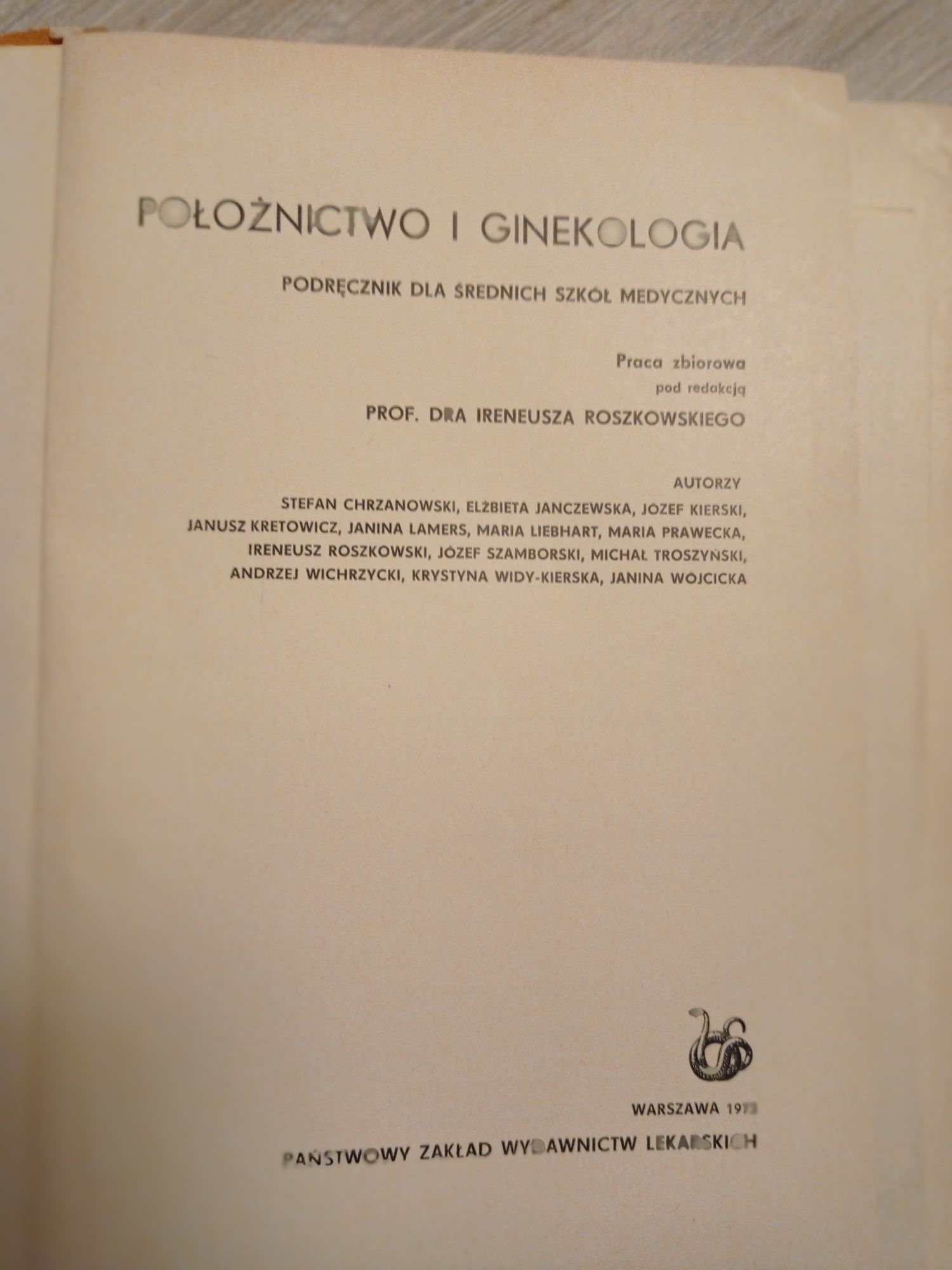 Położnictwo i ginekologia. Ireneusz Roszkowski