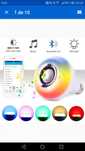 Lampada de musica e leds MULTICORES