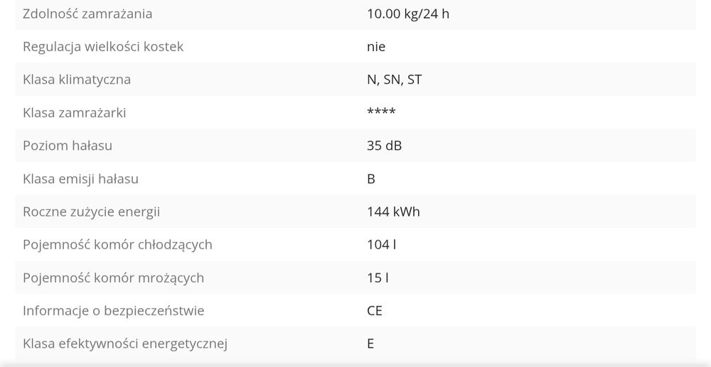 Nowa Lodówka Bosch KIL22NSE0