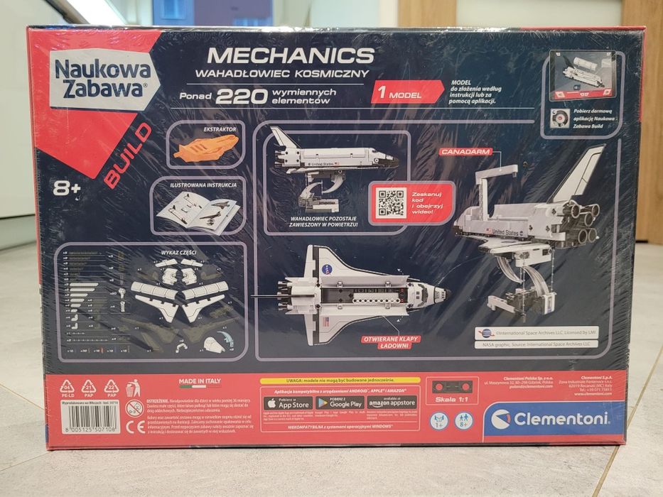 Klocki Mechanics, Wahadłowiec kosmiczny Clementoni