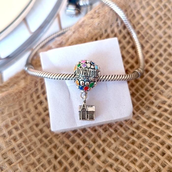 Charms do bransoletki Pandora srebro S 925 Disney dom z balonami