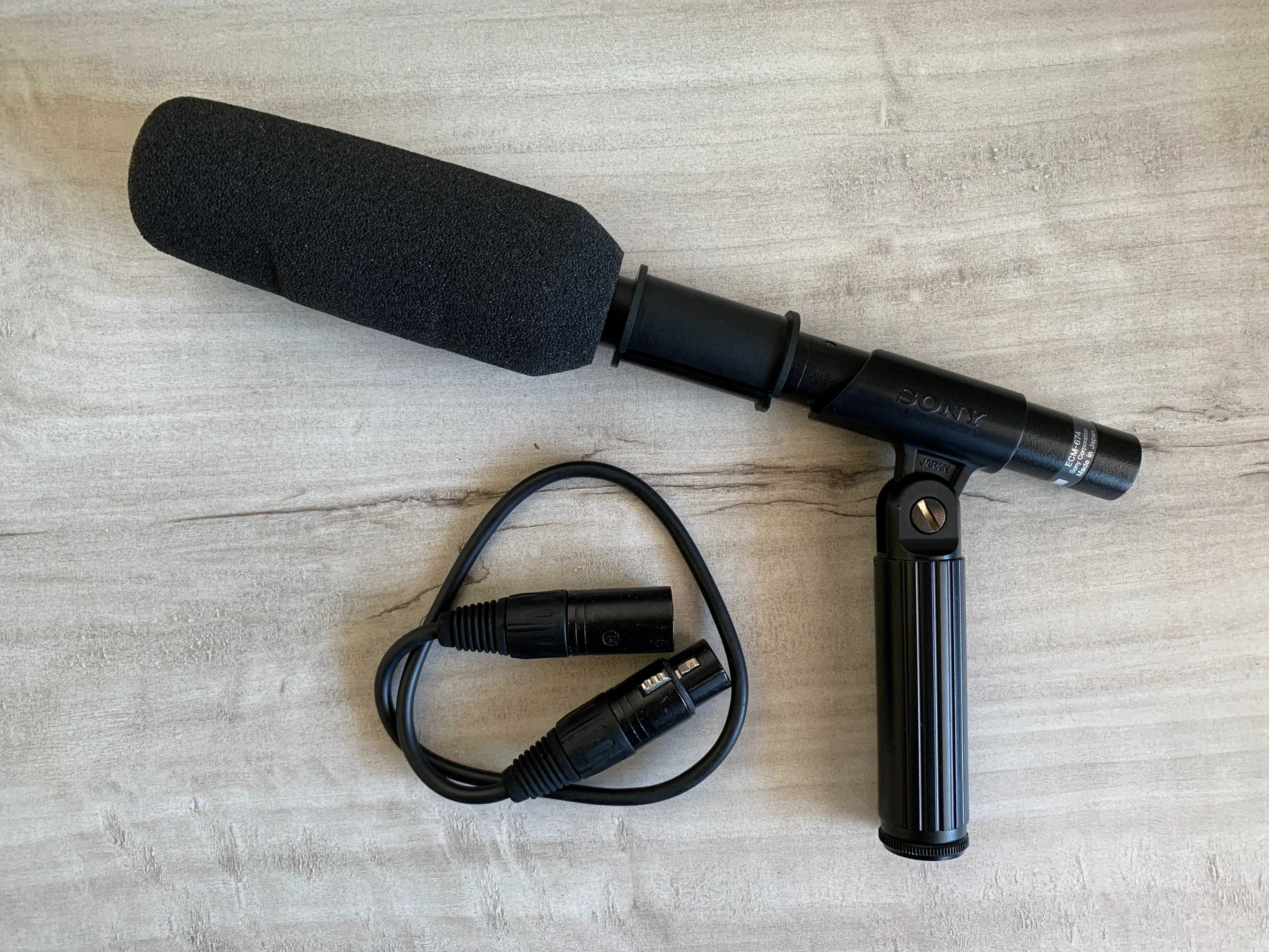 Sony ECM 674 Microfone Condensador Shotgun