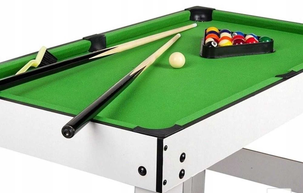 Stół 4w1 Piłkarżyki Pink Pong Bilard dla Dzieci