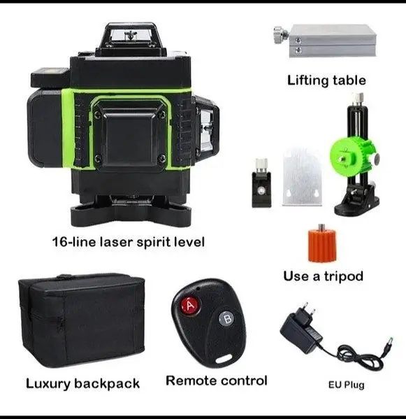 Оригінал!2 аккумулятори! Hilda 4d 16 ліній с дисплеем + міні тринога