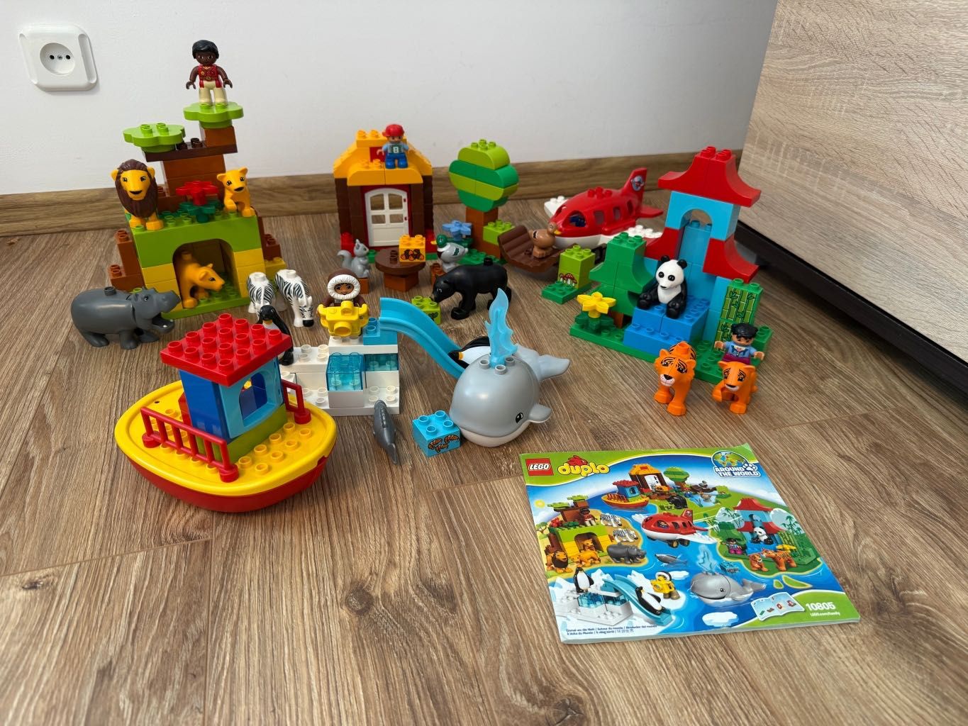 Lego Duplo 10805 (z instrukcją), dookoła świata zwierzęta