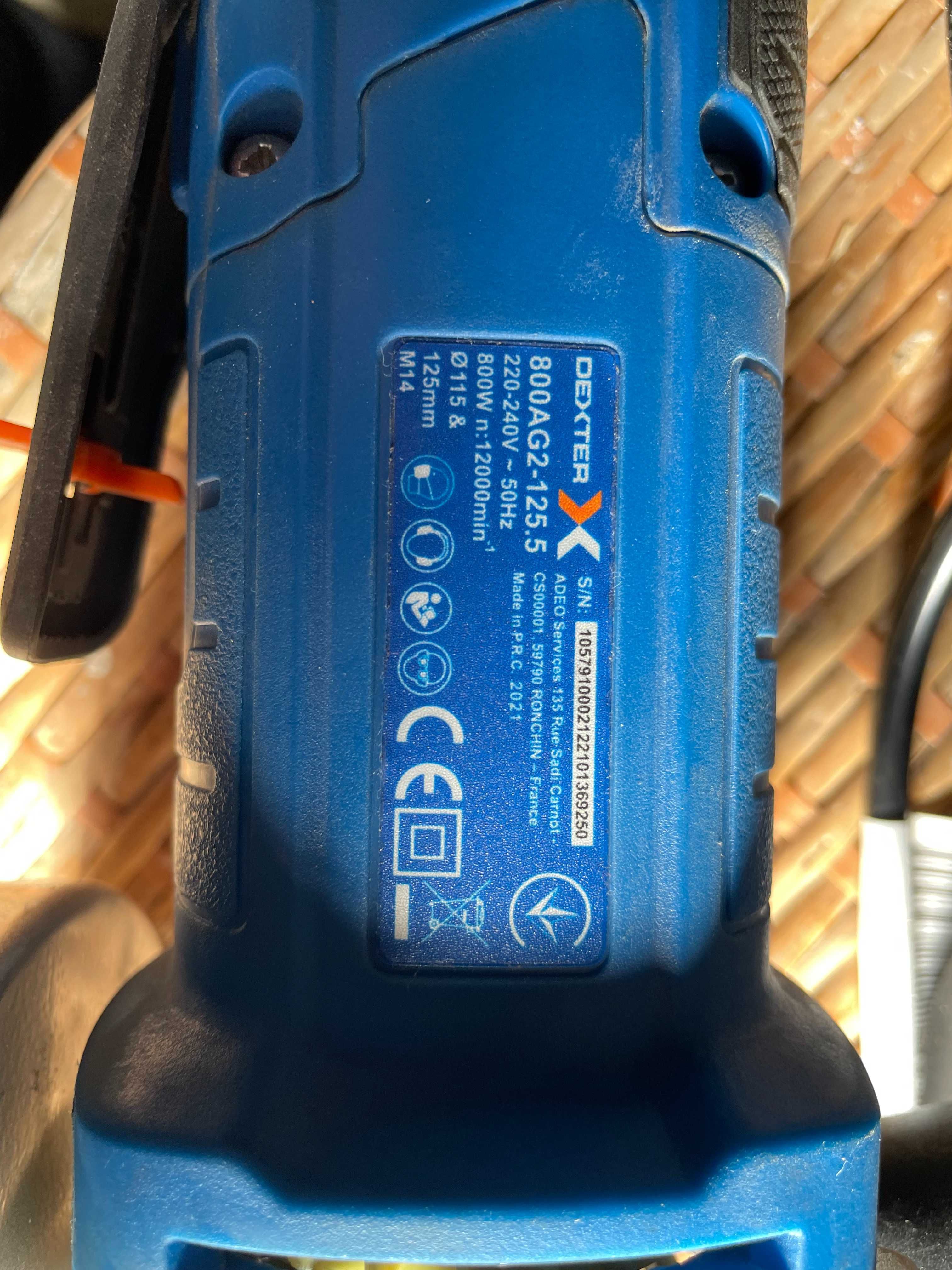 Rebarbador DEXTER 800AG 125.5 – 800W, ofereço 4 packs de discos