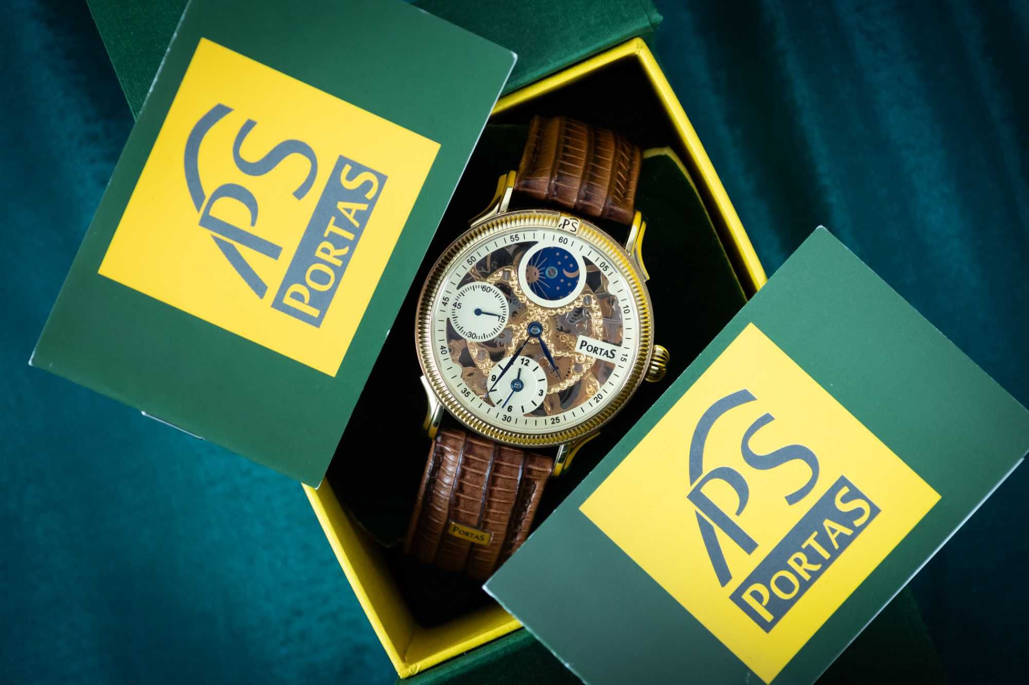 NOWY Zegarek PORTAS PS20I-9730-0DE Dual Time