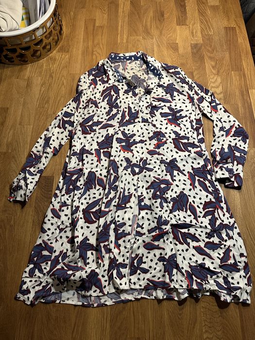 Camisa vestido estampada