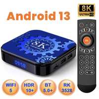 Smart TV  box 4K Android 13 Pamięć 4/64 GB klawiatura WiFi 5 z Polski