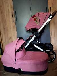Cybex Balios S Lux pink візок 2 в 1 дощовик і підстаканник сайбекс