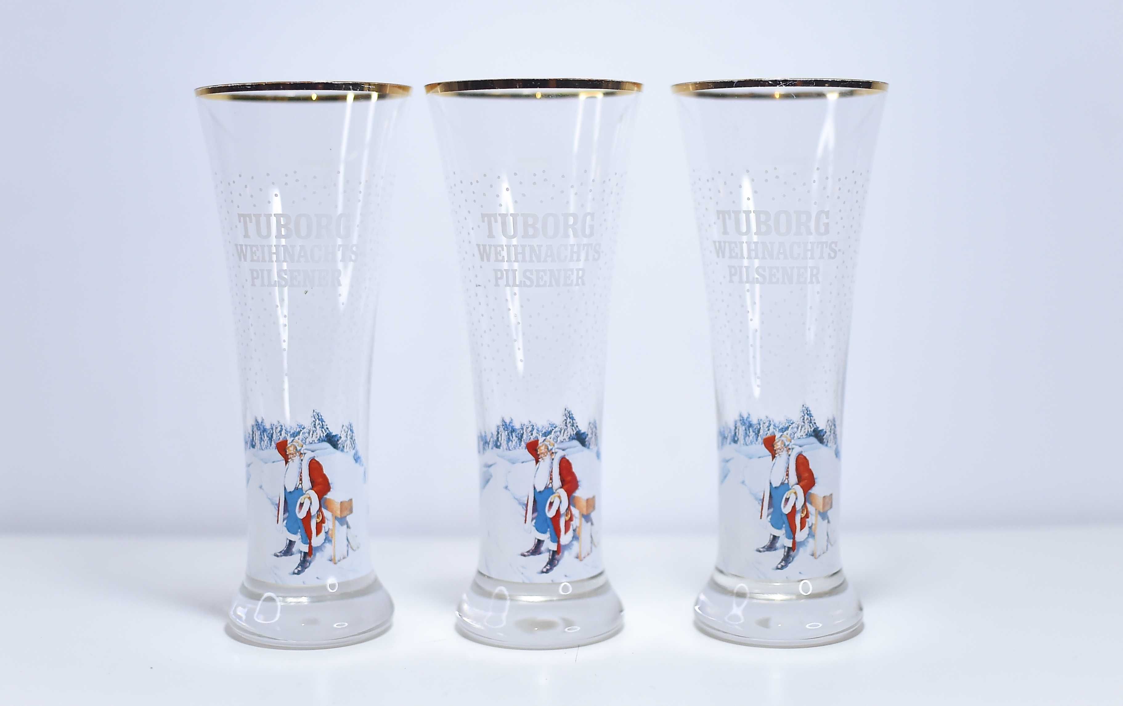 Kufel do Piwa Tuborg Swiąteczny 19cm 0,2l x3