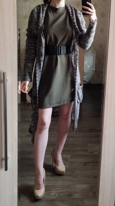 Довгий в’язаний кардиган з вовною Supertrash, розмір M-L/46-48