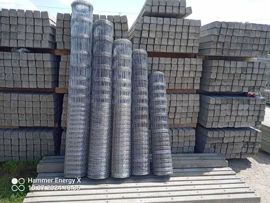 Słupek betonowy 20zł / h-2m Producent Siatka leśna Ogrodzenie leśne