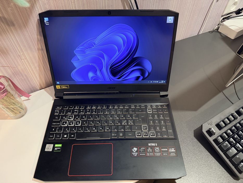 Ігровий ноутбук Acer Nitro 5 intel i5+16 ddr+512 m2+GTX 1660 ti 6gb