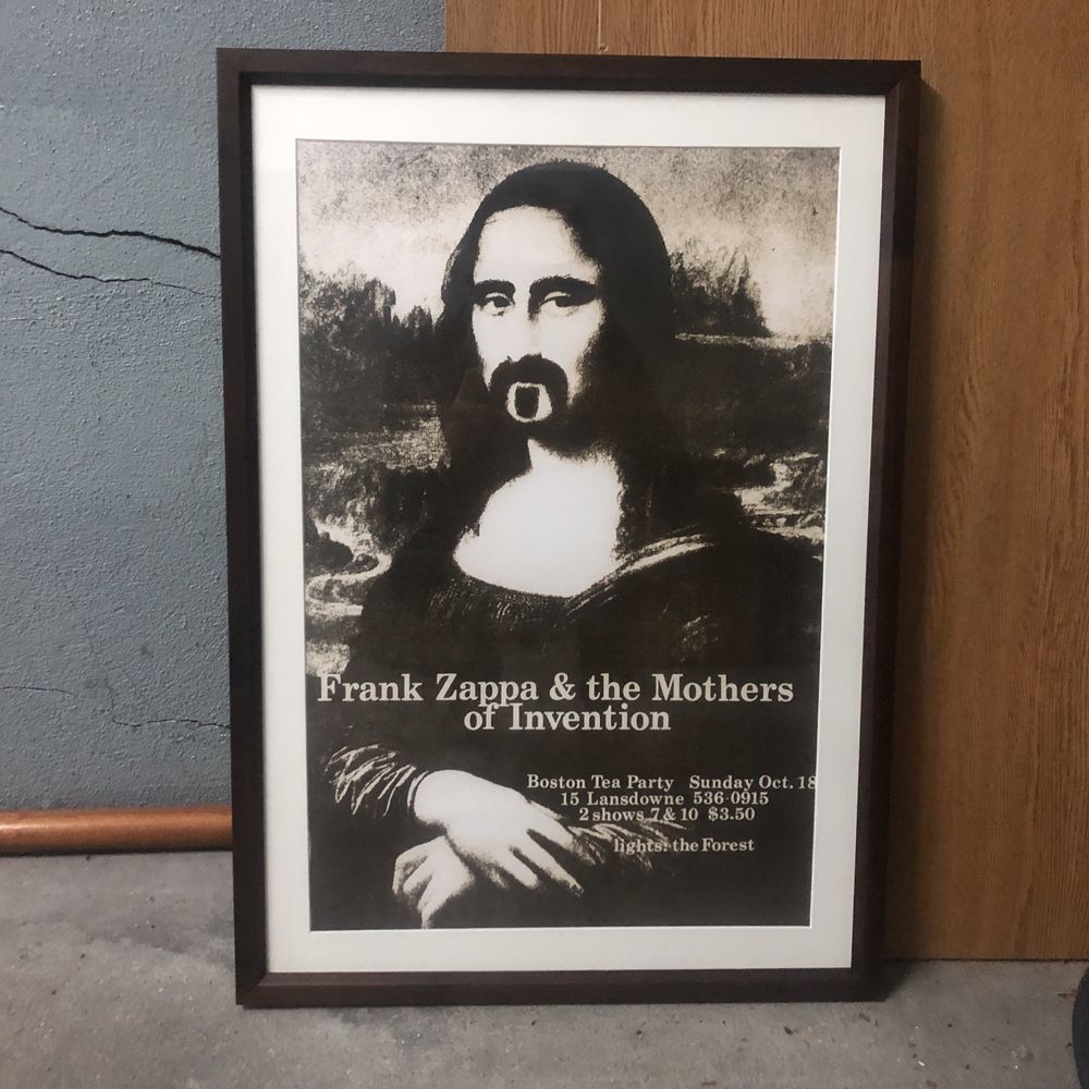 Frank Zappa poster - 1970 (com moldura)