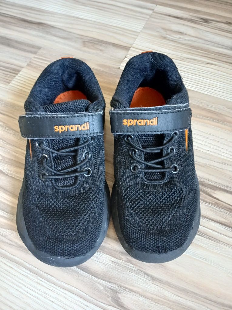 Czarne adidas buty sportowe na rzepy Sprandi siateczka 30