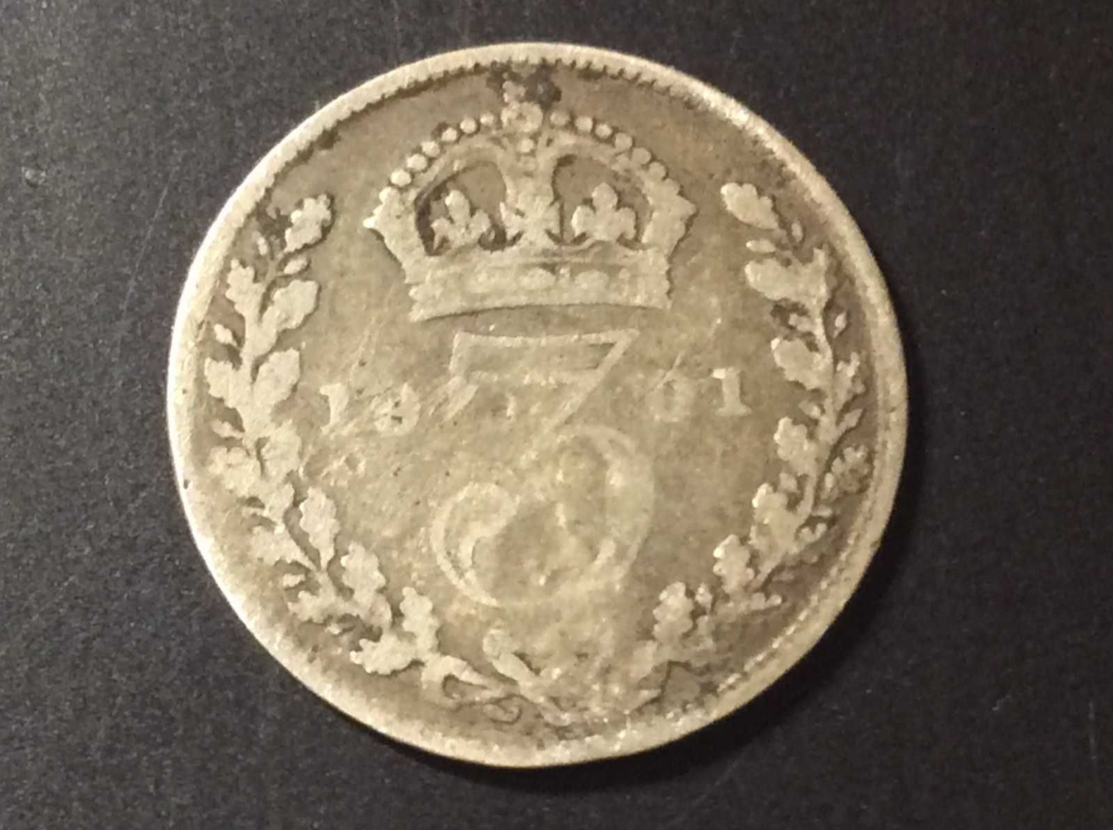Великобританія 3 пенси 1901 (срібло)