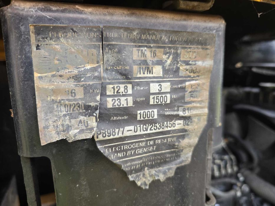Sdmo Agregat prądotwórczy 400v Tm16 Transport