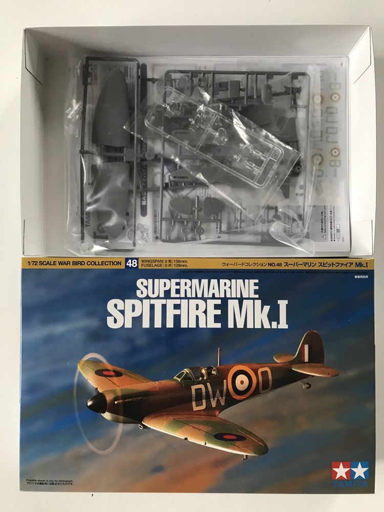 Samolot Supermatine Spitfire Mk.l model Tamiya 60748