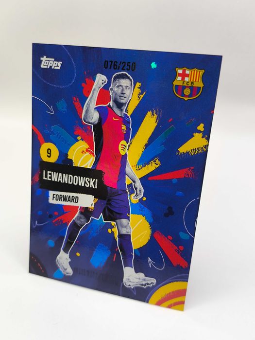 Karta w Limicie 076/250 Robert Lewandowski FC Barcelona Topps Team Set