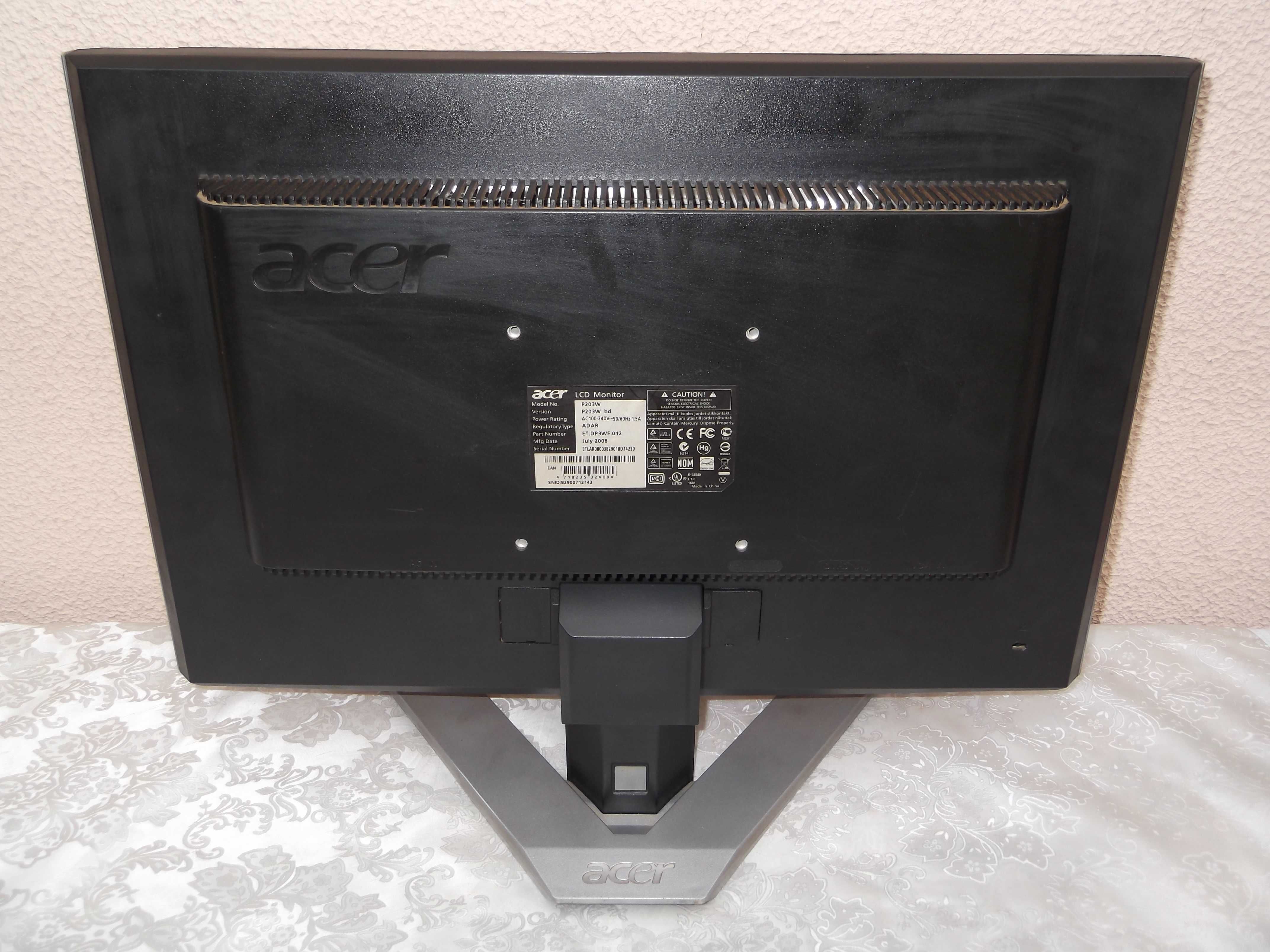монитор Acer P203W 20"