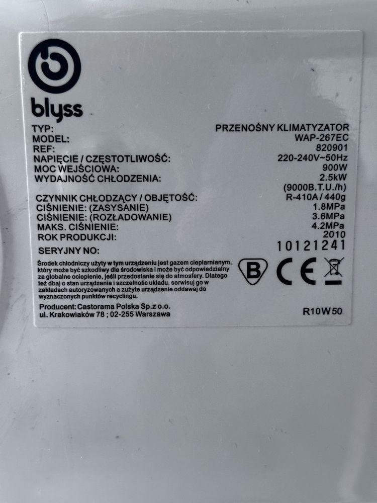 Klimatyzator przenośny Blyss