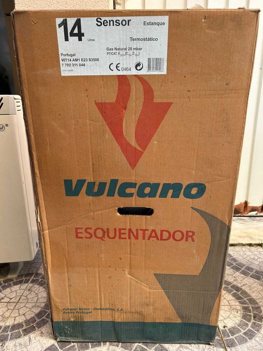Esquentador Vulcano Sensor 14L Estanque (Termostático) - NOVO