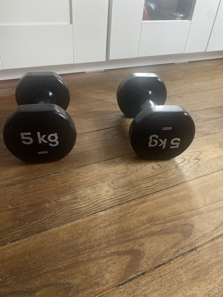 Halteres de 5kg pretos