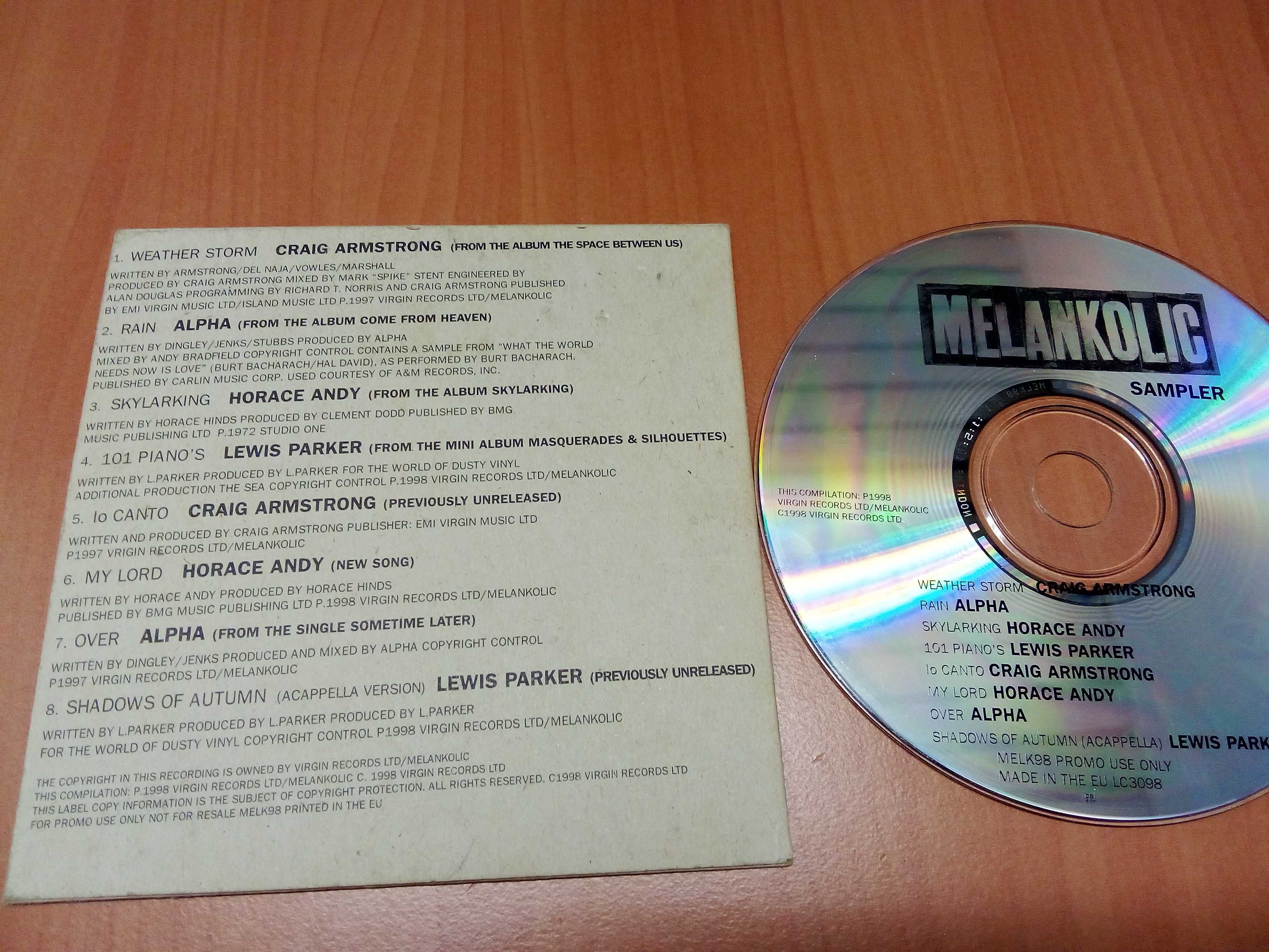 CD Melankolic Sampler  Virgin