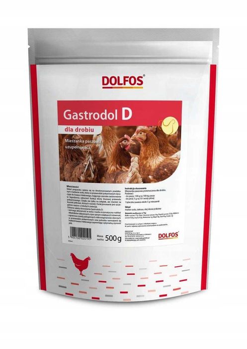 Gastrodol D 500g regulujący zaburzenia przewodu pokarmowego u kur