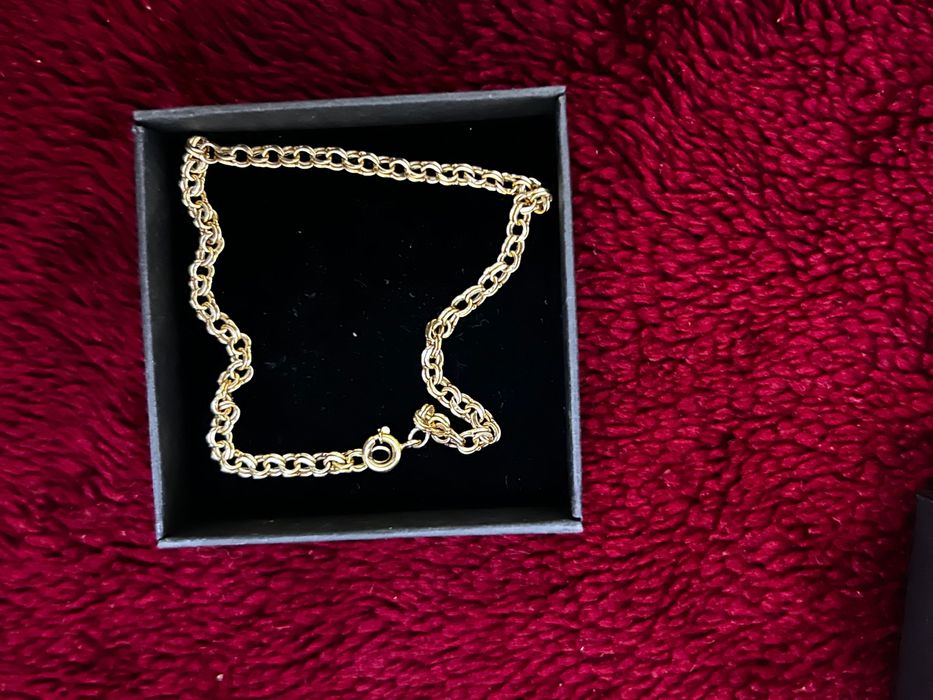 Pulseira de malha friso, ouro amarelo 18Kilates.