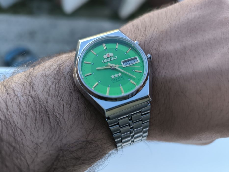 Piękny zegarek orient crystal ni seiko tissot Citizen Certina omega