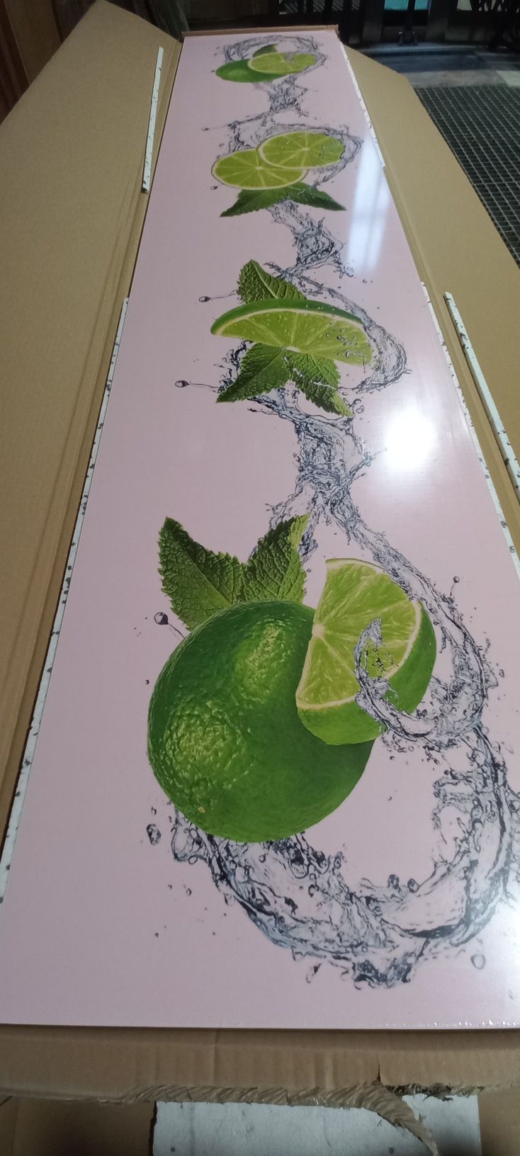 NOWY Panel dekoracyjny limonka 2600x535x18