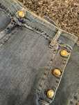 Super model spodni jeans kuloty -złote guziki  Liu Jo   r.L