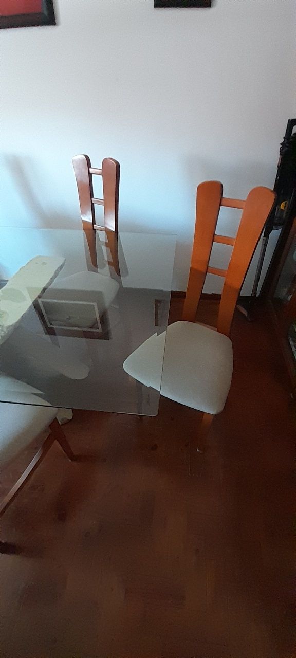 Mesa jantar + 6 cadeiras 180x100