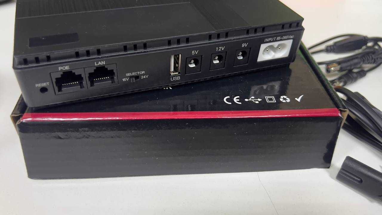 ДБЖ UPS DC1018P 10400 мА·год (USB, DC: 5V+9V+12V) для роутера.