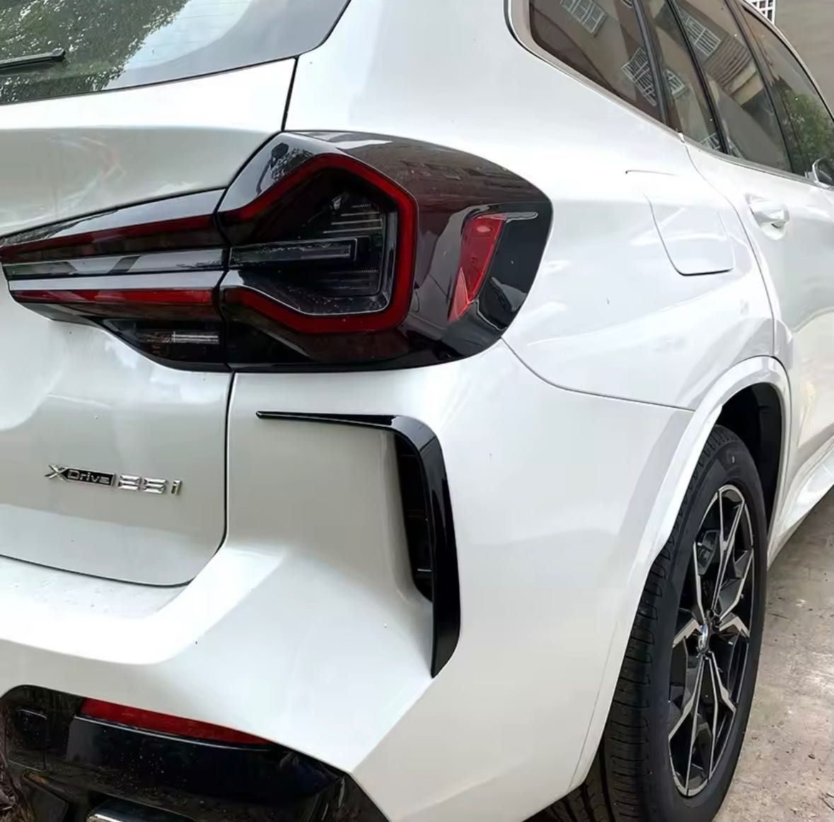 Накладки на задний бампер BMW X3 G01 X4 G02 LCI элероны обвес жабры x3