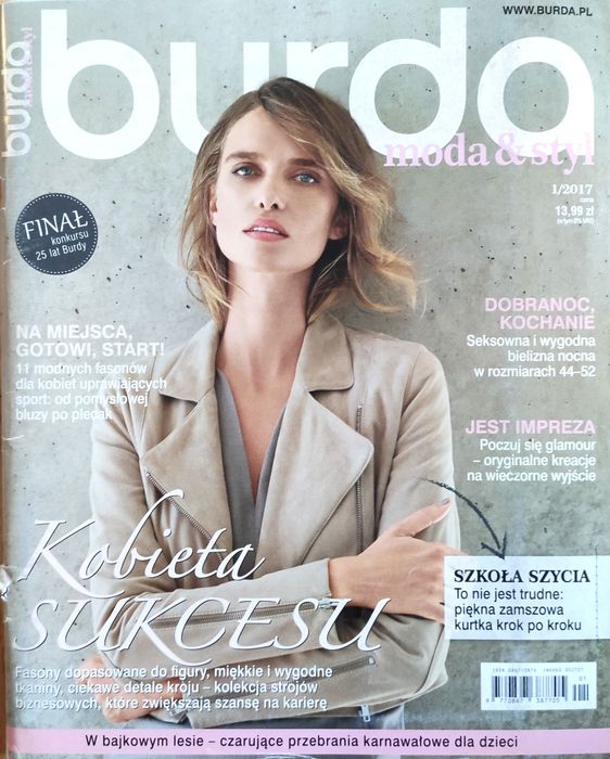 Burda moda & styl 1/2017 Kobieta sukcesu.