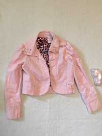 Розовый пиджак для девочки