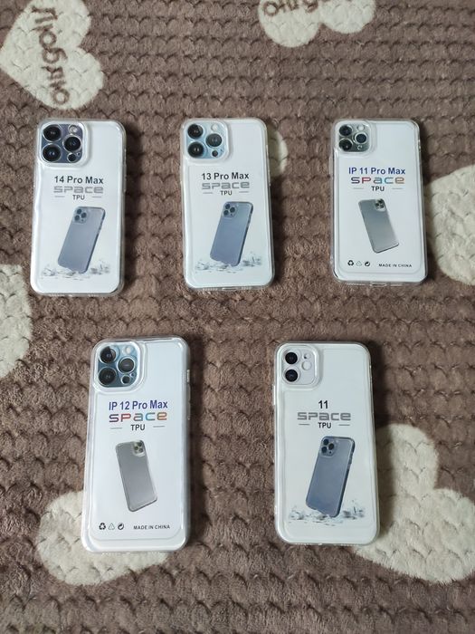 Чохли на айфон (прозорі), низька ціна!