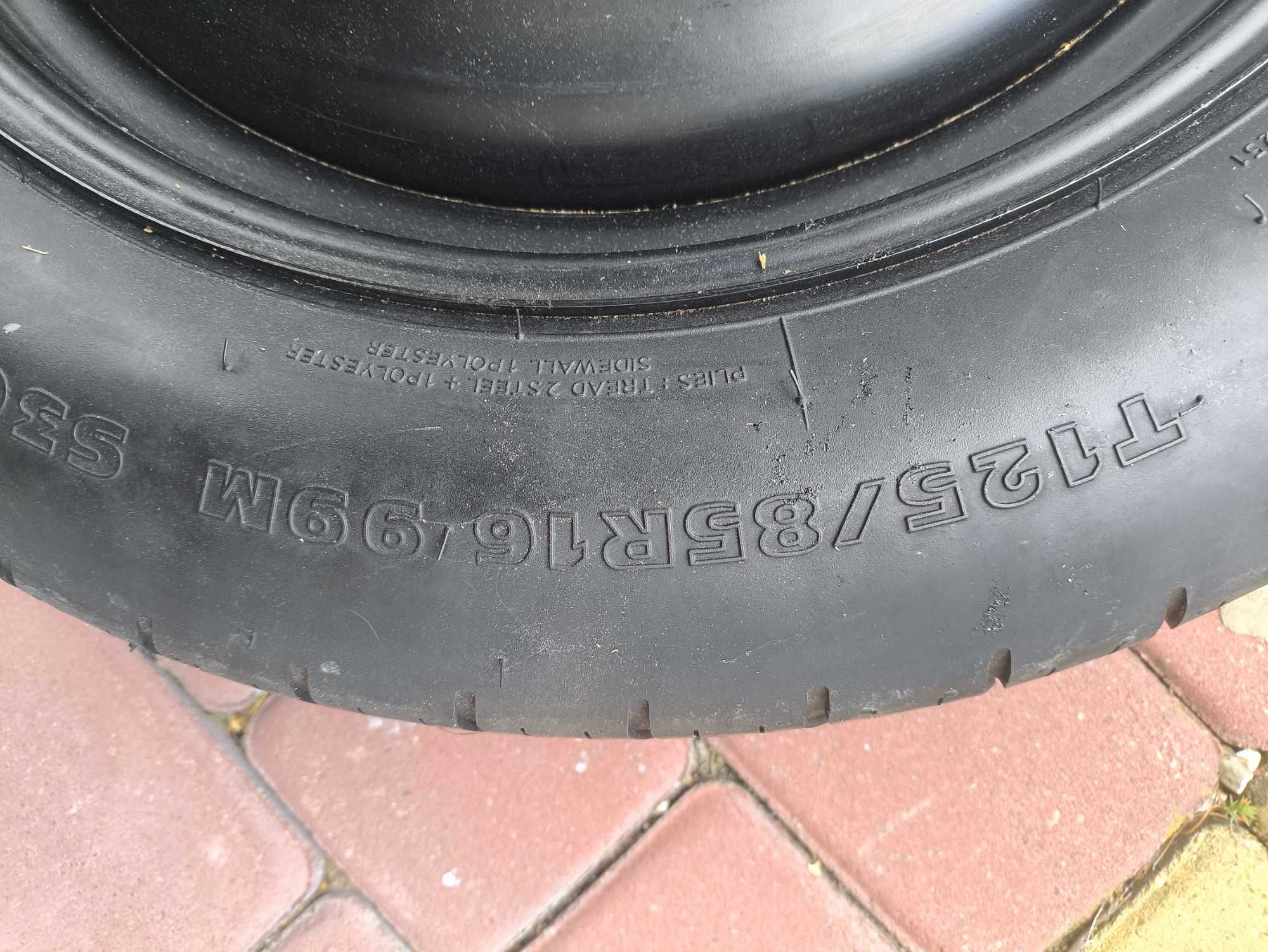 Koło zapasowe T125/85R16