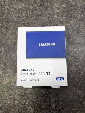 Внешний SSD Samsung T7 500GB USB 3.2 Gen.2 Indigo Blue (MU-PC500H/WW)