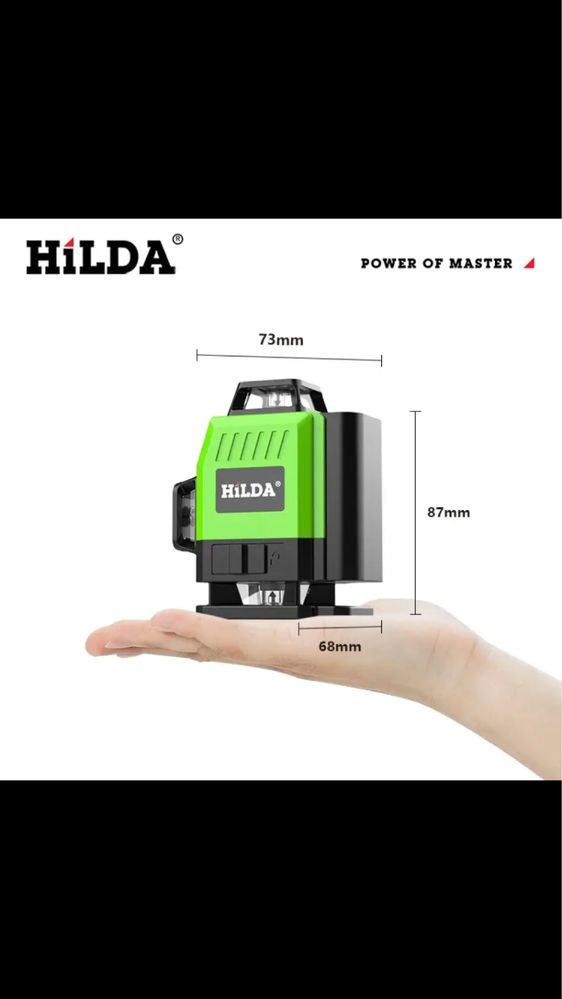 Без предоплат! 4D Mini Hilda LS155 на 16 ліній лазерний рівень нівелір