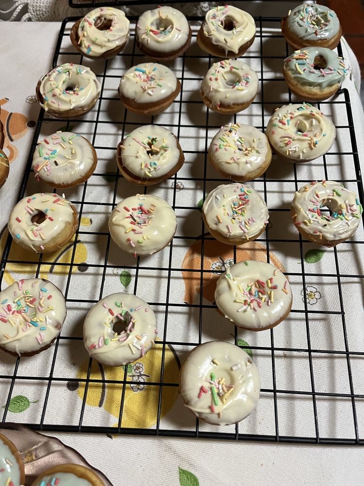 Mini donnuts para aniversario