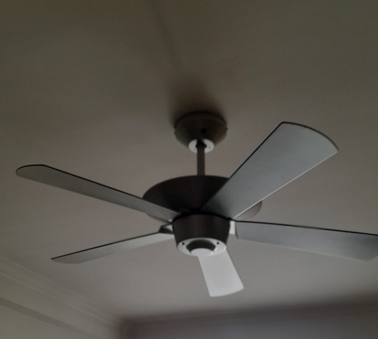 Ventoinha de teto com luz e comando.