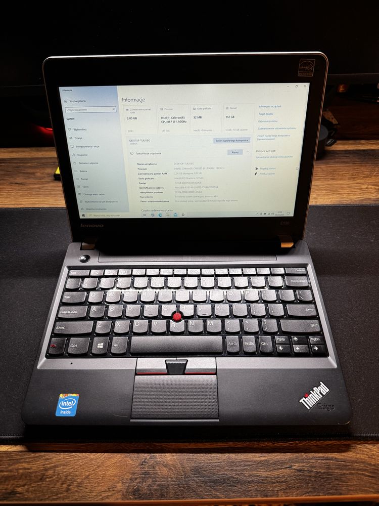Laptop Lenovo 11,6” intel celeron