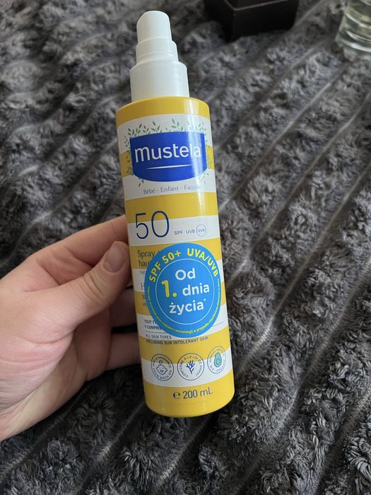 Сонцезахисний спрей Mustela SPF 50, безпечний спф для дітей та доросли